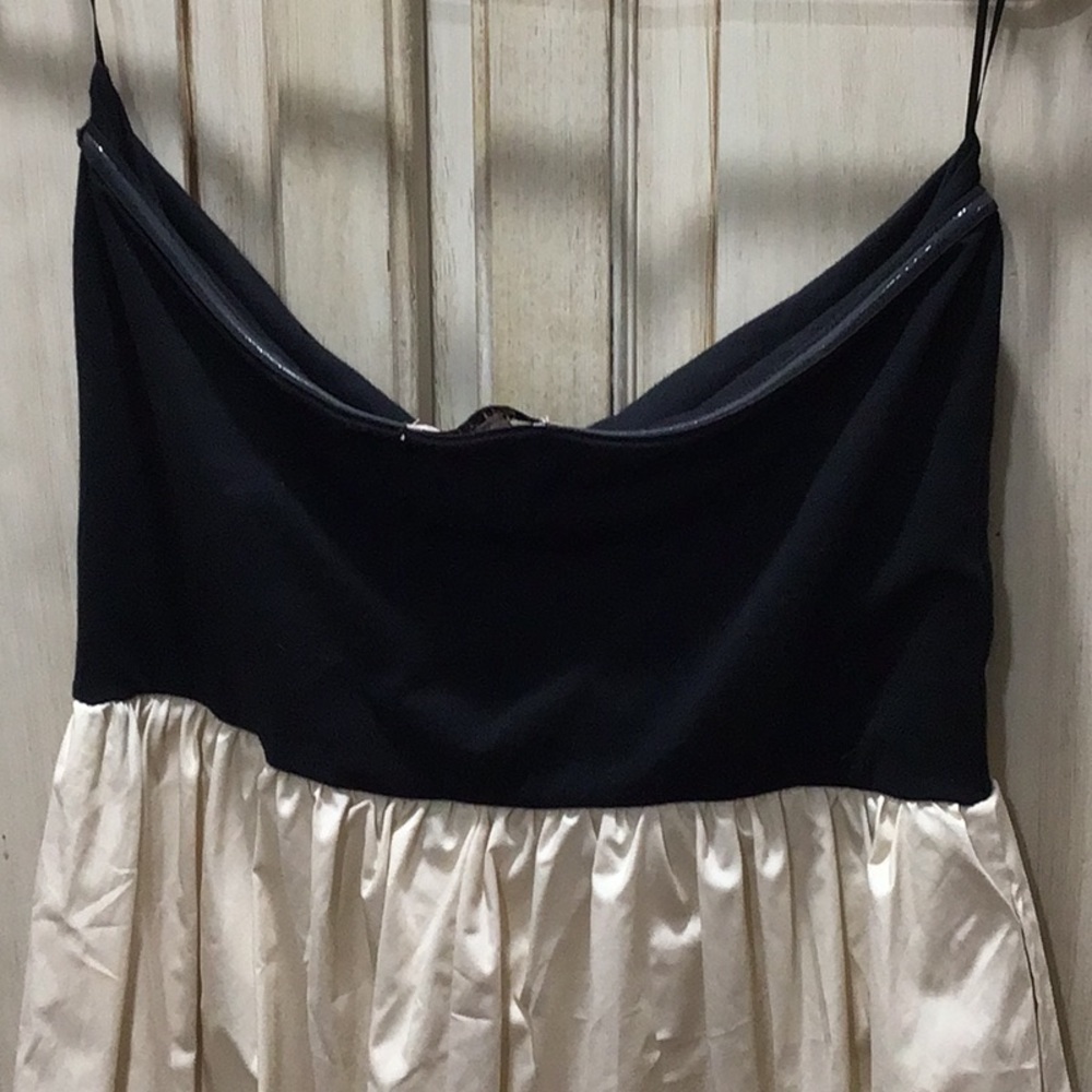 Sincerely Jules Black White Cream Strapless Bubble Hem Dress NWT see details PTP - Picture 6 of 6
